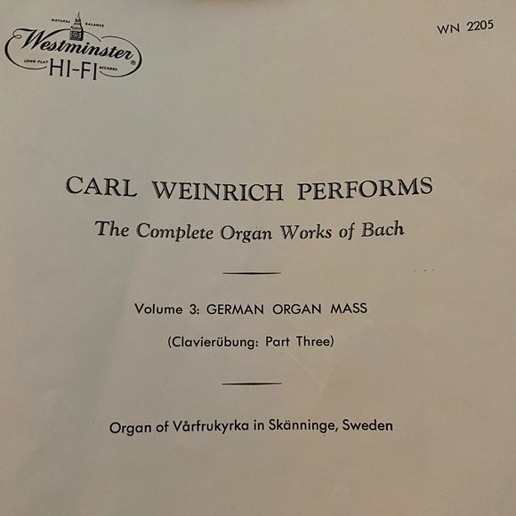 J.S. Bach Complete Organ Works Vinyl - Picture 3 of 6